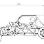Zeichnung Autocrossfahrzeug